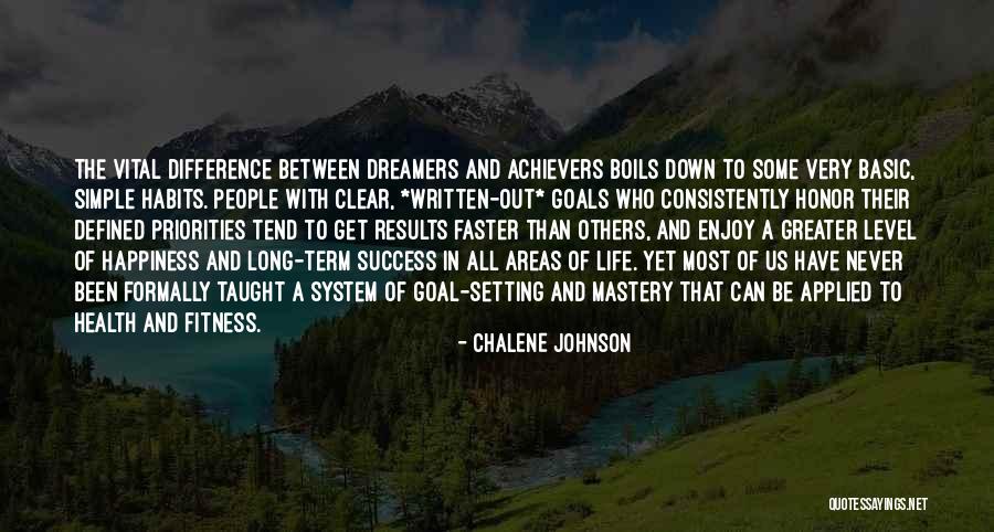 Written Goals Quotes By Chalene Johnson Written Goals Quotes By Chalene Johnson