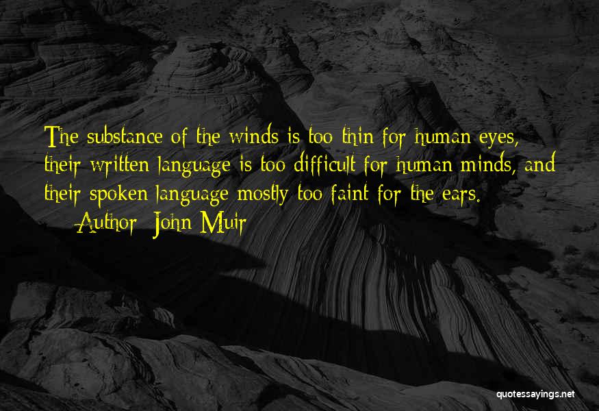 Written Language Quotes By John Muir