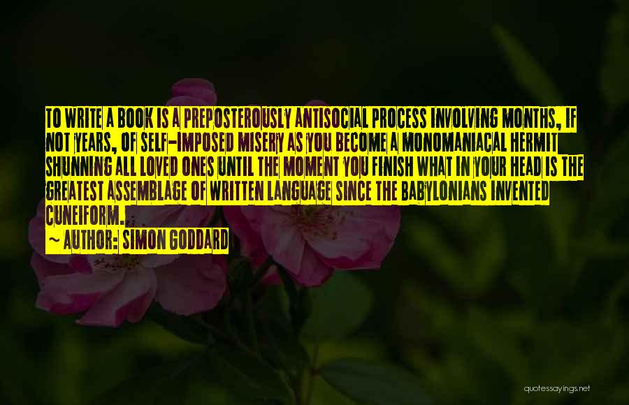 Written Language Quotes By Simon Goddard