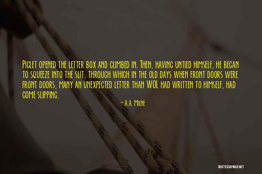 Written Letter Quotes By A.A. Milne Written Letter Quotes By A.A. Milne