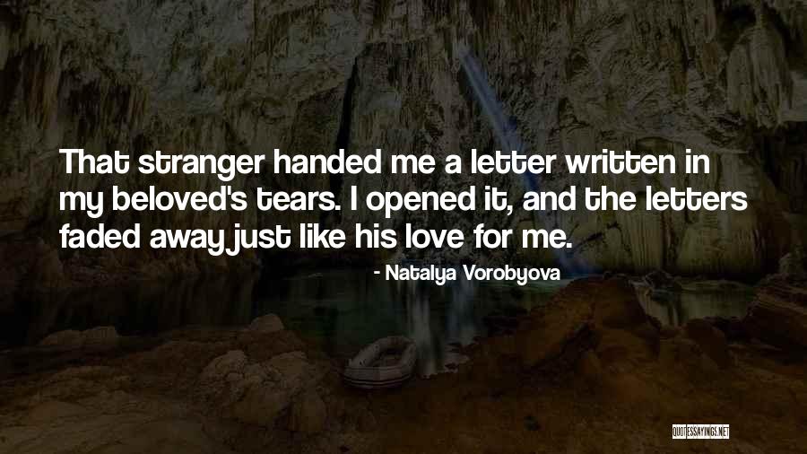 Written Letter Quotes By Natalya Vorobyova Written Letter Quotes By Natalya Vorobyova