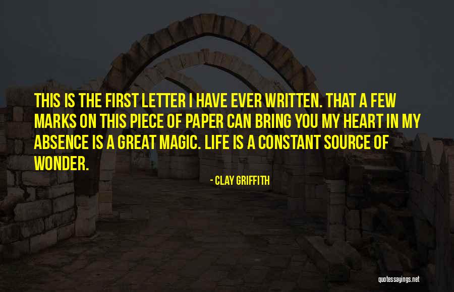 Written On Paper Quotes By Clay Griffith Written On Paper Quotes By Clay Griffith