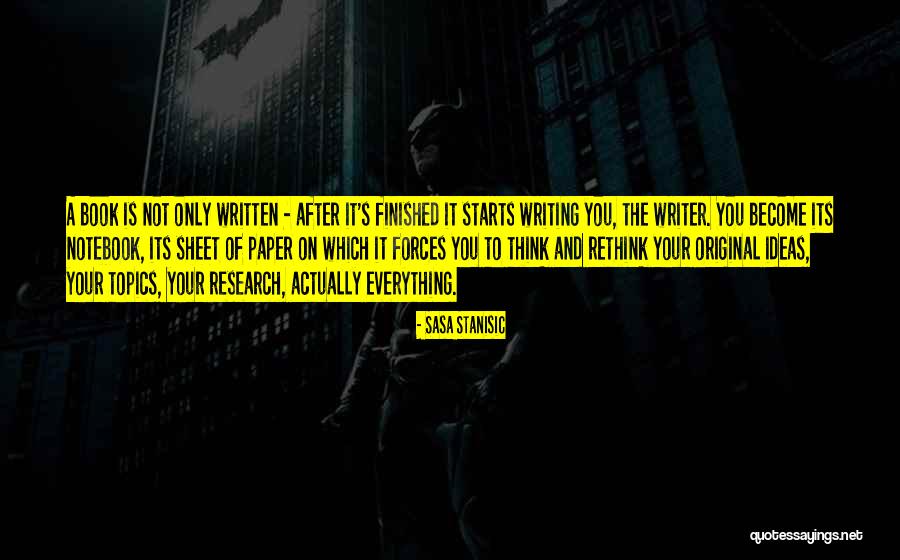 Written On Paper Quotes By Sasa Stanisic Written On Paper Quotes By Sasa Stanisic