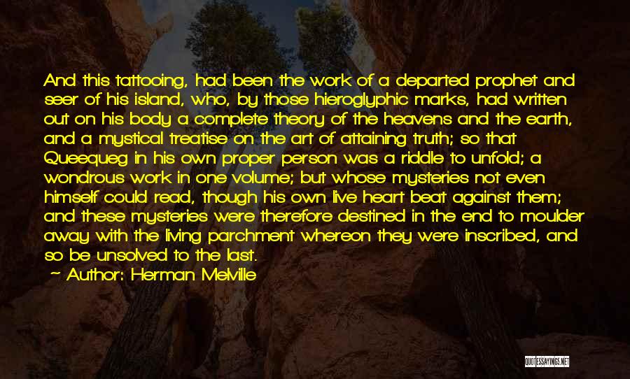 Written On The Body Quotes By Herman Melville Written On The Body Quotes By Herman Melville
