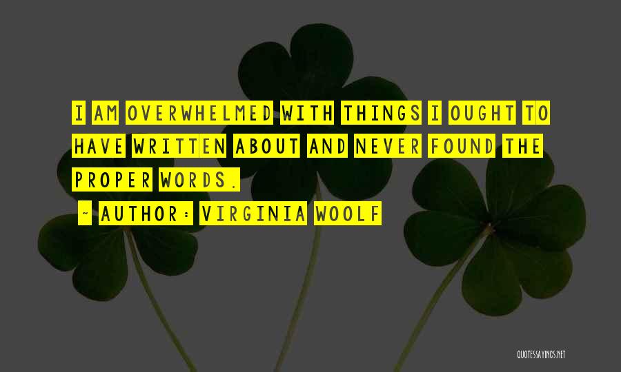 Written Words Quotes By Virginia Woolf