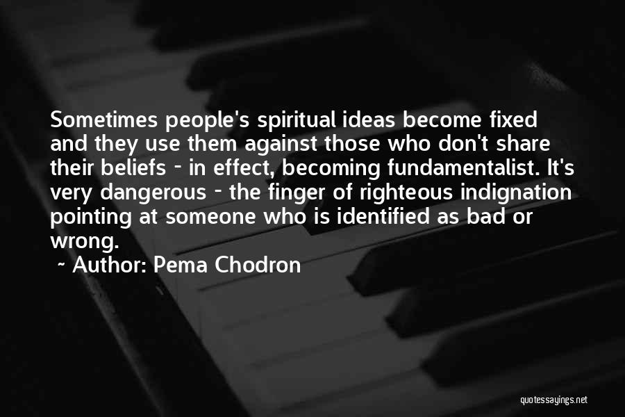 Wrong Beliefs Quotes By Pema Chodron