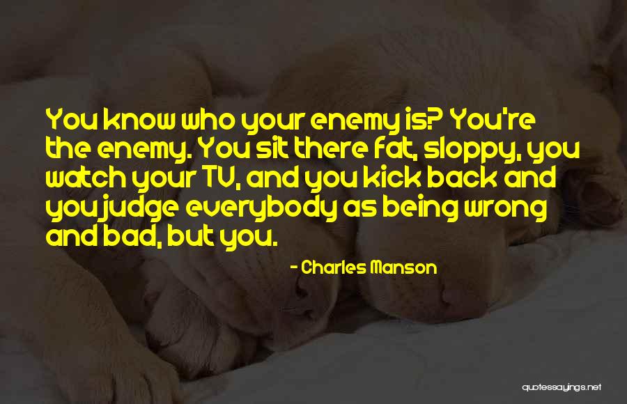 Wrong Enemy Quotes By Charles Manson Wrong Enemy Quotes By Charles Manson