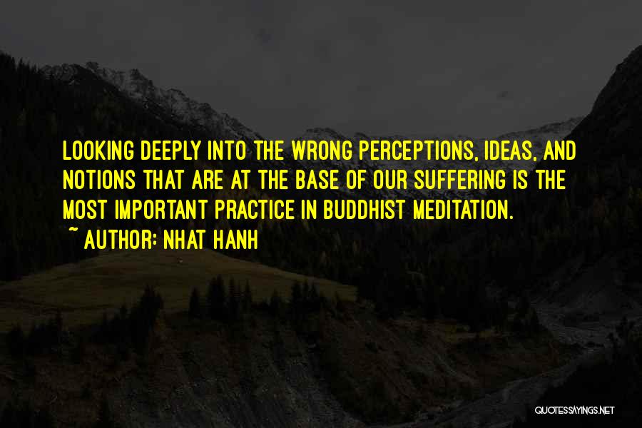 Wrong Perceptions Quotes By Nhat Hanh