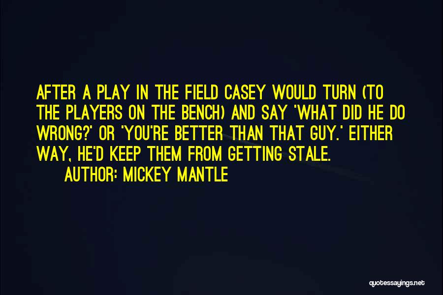 Wrong Turn 3 Quotes By Mickey Mantle