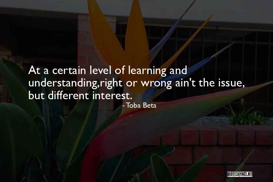 Wrong Understanding Quotes By Toba Beta