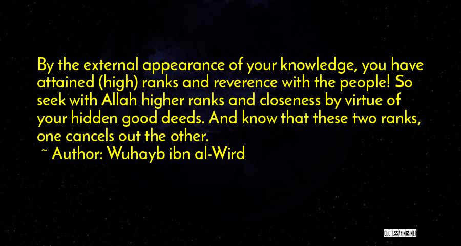 Wuhayb Ibn Al-Wird Quotes 2083473