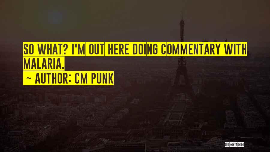 Wwe Commentary Quotes By CM Punk