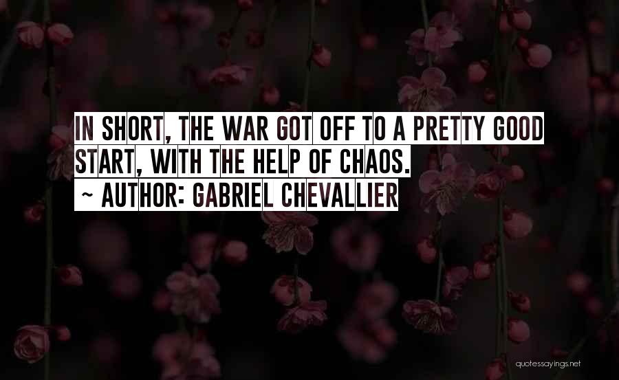 Wwi Quotes By Gabriel Chevallier