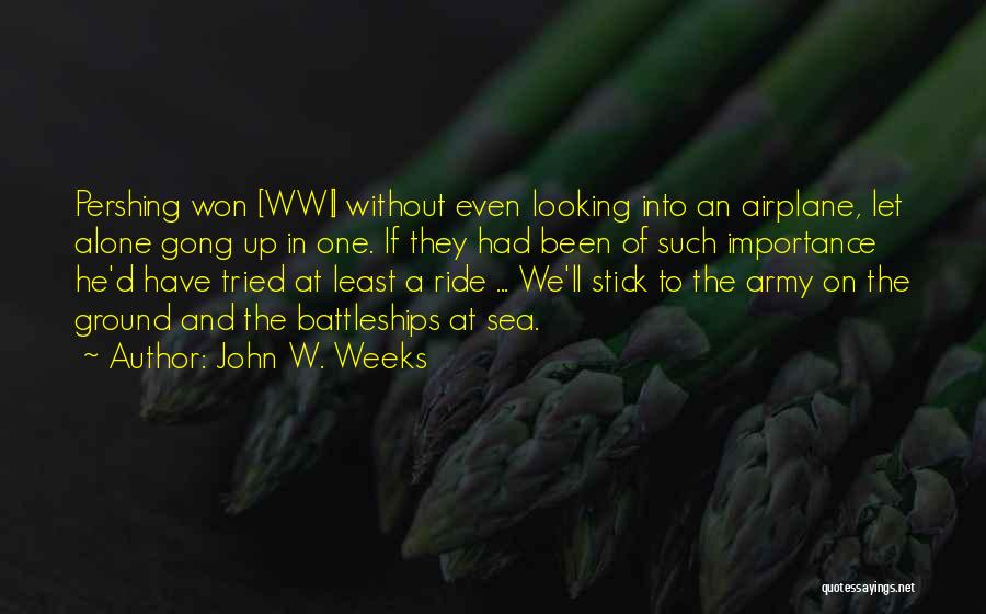 Wwi Quotes By John W. Weeks