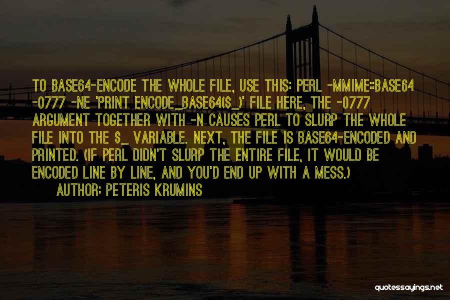 X File Quotes By Peteris Krumins