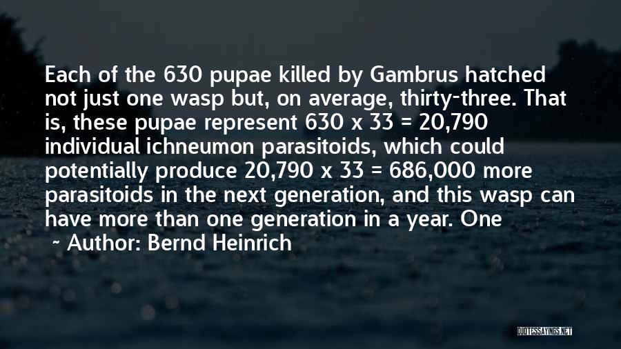 X Generation Quotes By Bernd Heinrich