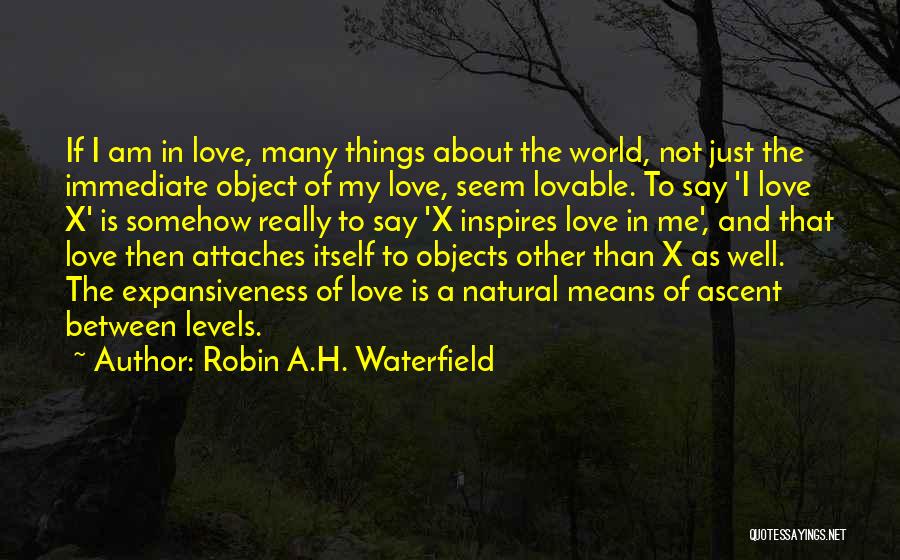 X Love Quotes By Robin A.H. Waterfield