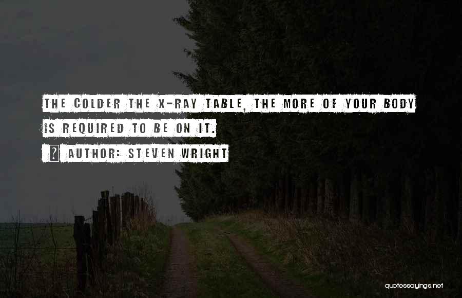 X-ray Funny Quotes By Steven Wright X-ray Funny Quotes By Steven Wright