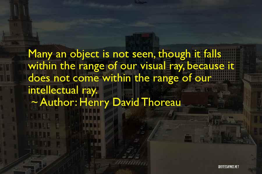 X Ray Vision Quotes By Henry David Thoreau