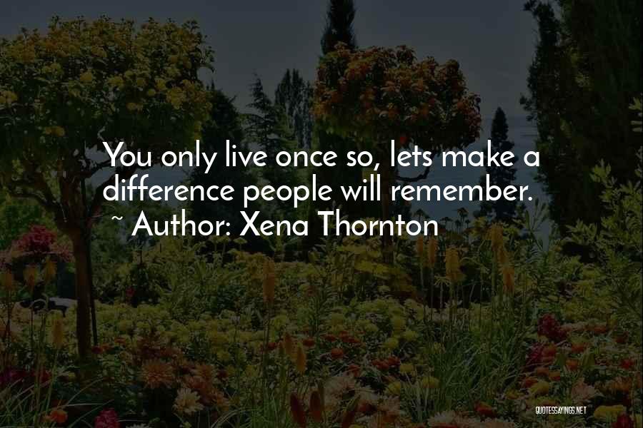 Xena Inspirational Quotes By Xena Thornton