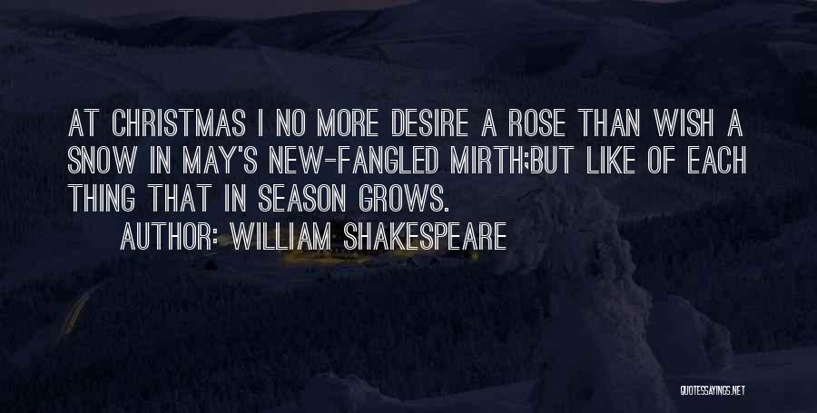 Xmas Quotes By William Shakespeare