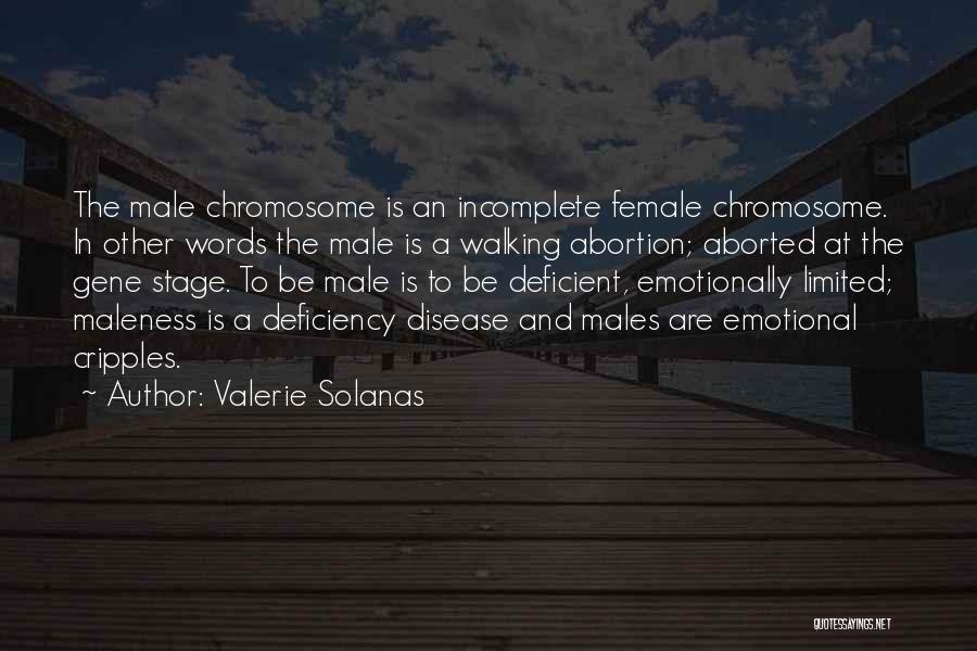 Y Chromosome Quotes By Valerie Solanas