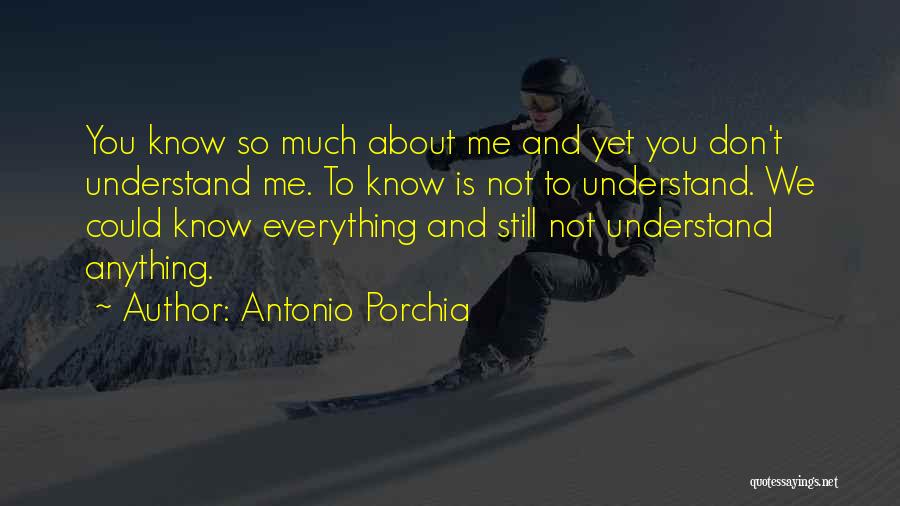 Y Dont U Understand Me Quotes By Antonio Porchia