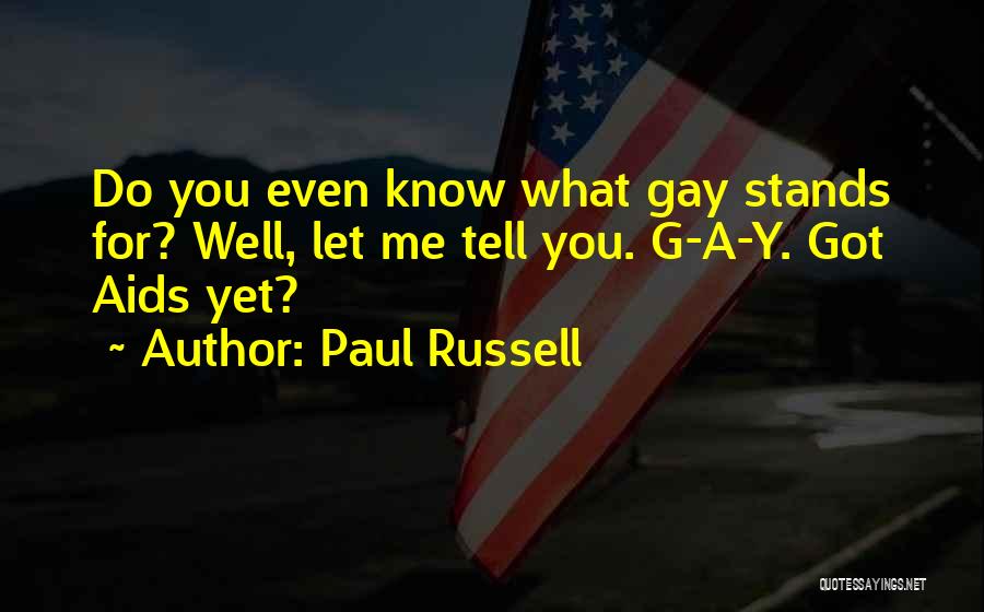 Y.g Quotes By Paul Russell