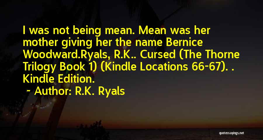 Ya Book Quotes By R.K. Ryals