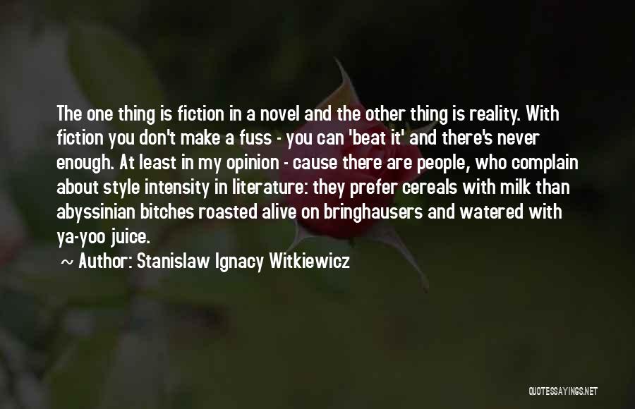 Ya Novel Quotes By Stanislaw Ignacy Witkiewicz