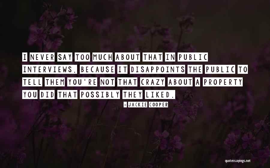 Yamao Forum Quotes By Jackie Cooper Yamao Forum Quotes By Jackie Cooper