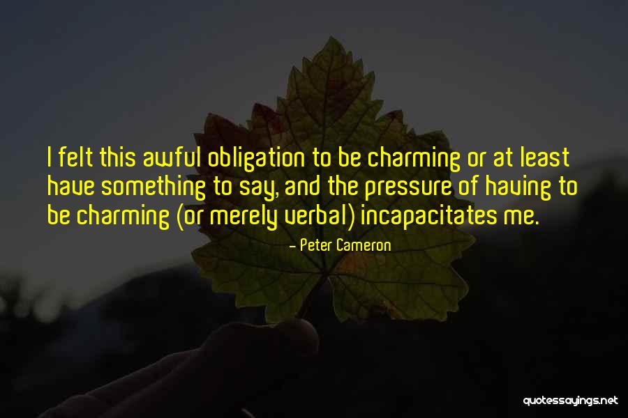Yambeque Quotes By Peter Cameron Yambeque Quotes By Peter Cameron