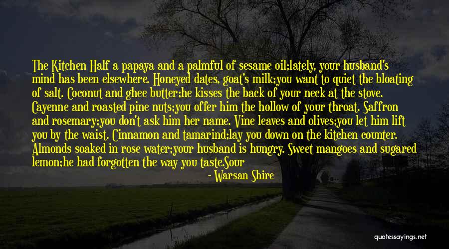 Yaosho Quotes By Warsan Shire Yaosho Quotes By Warsan Shire