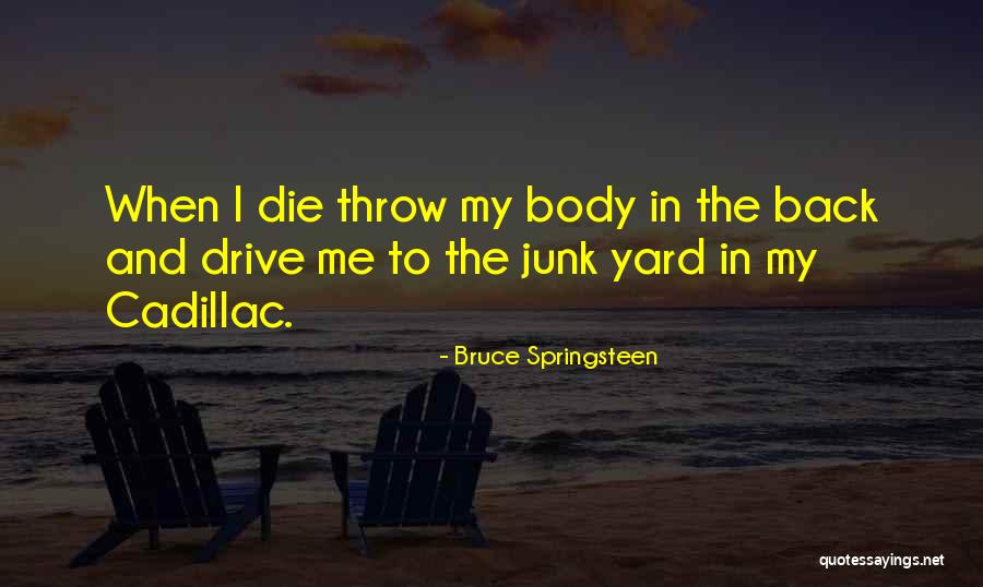 Yard Yard Quotes By Bruce Springsteen Yard Yard Quotes By Bruce Springsteen