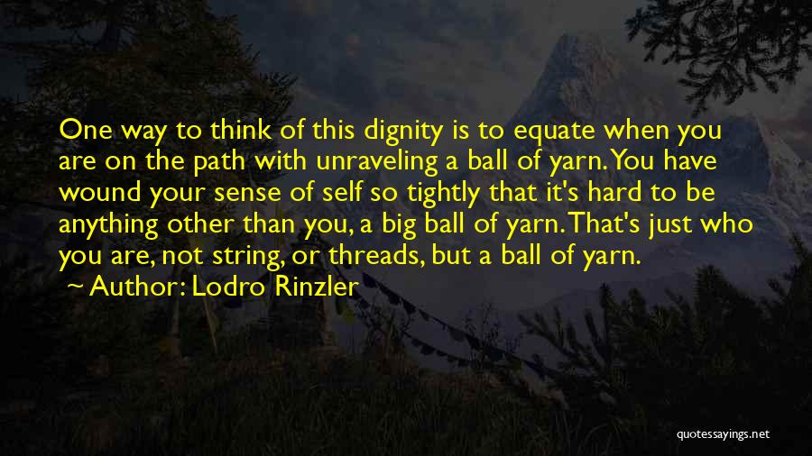Yarn Quotes By Lodro Rinzler