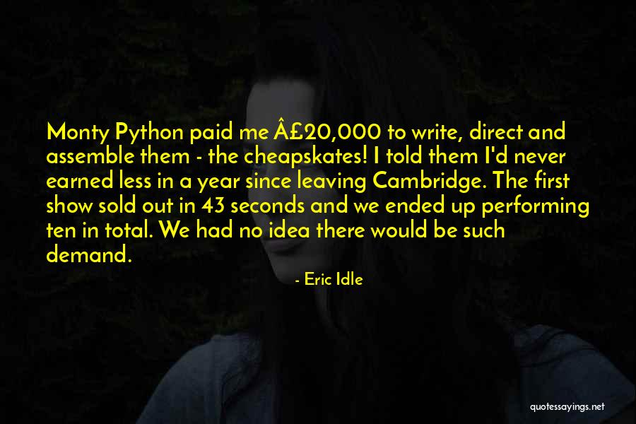 Year Ended Quotes By Eric Idle Year Ended Quotes By Eric Idle
