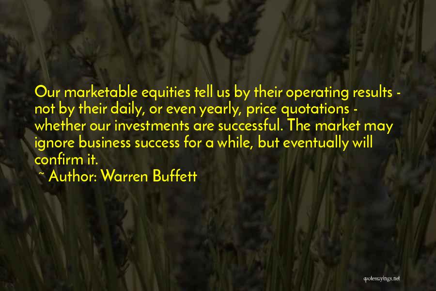 Yearly Quotes By Warren Buffett