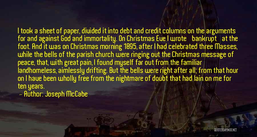 Years Eve Quotes By Joseph McCabe