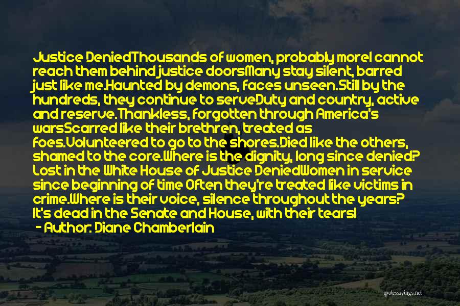 Years Of Service Quotes By Diane Chamberlain