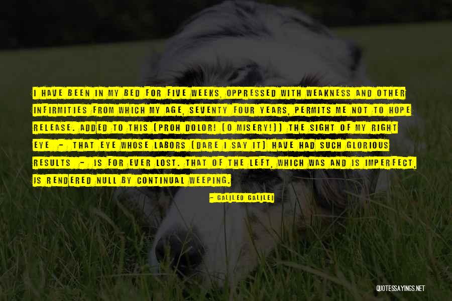 Years To Weeks Quotes By Galileo Galilei Years To Weeks Quotes By Galileo Galilei