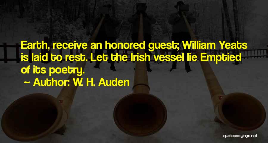 Yeats Poetry Quotes By W. H. Auden