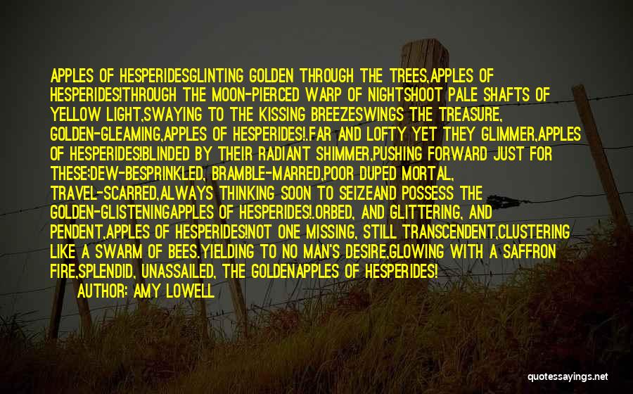 Yellow Night Quotes By Amy Lowell