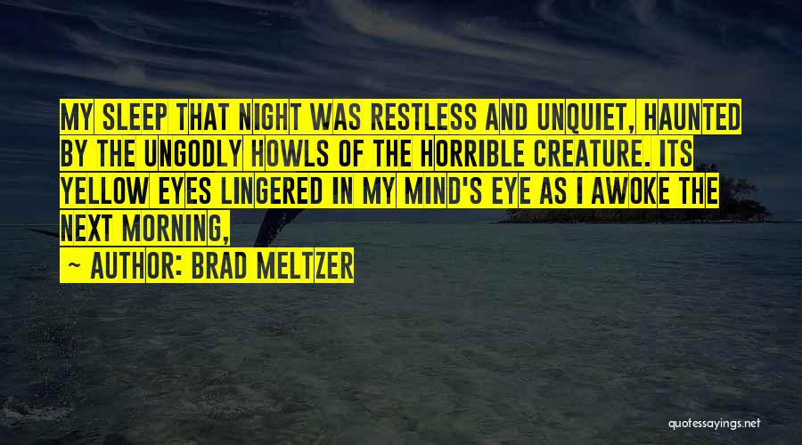Yellow Night Quotes By Brad Meltzer