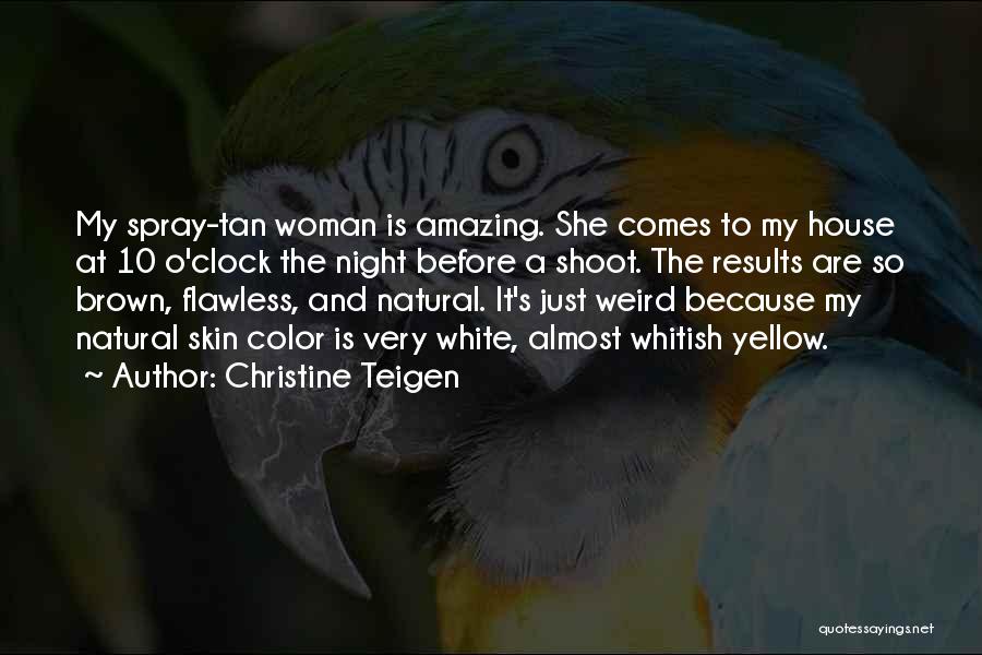 Yellow Night Quotes By Christine Teigen