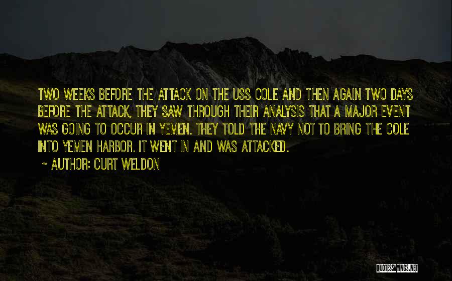 Yemen Quotes By Curt Weldon