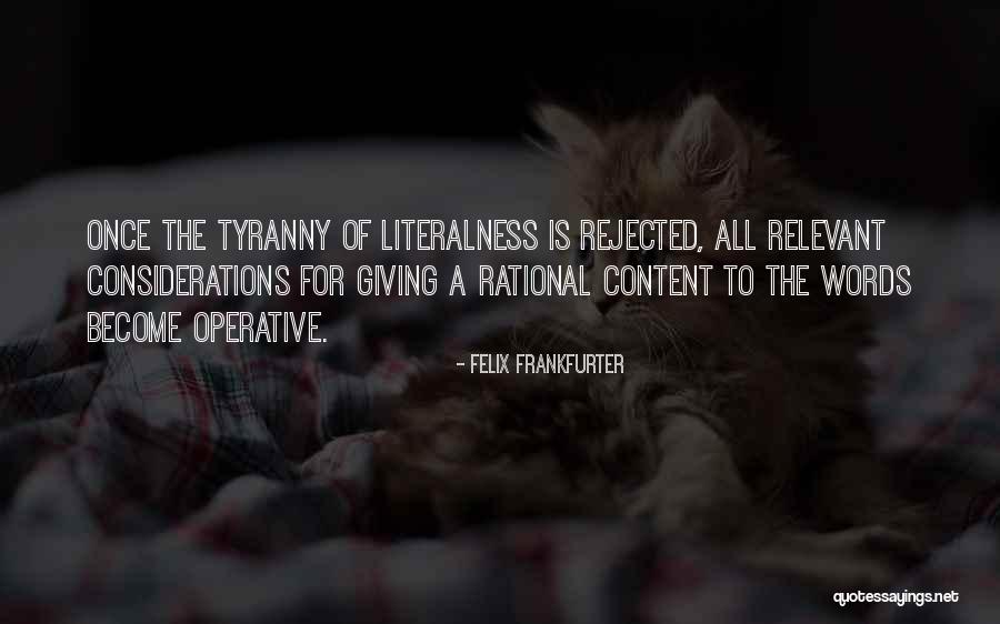Yerime Bloomfield Quotes By Felix Frankfurter Yerime Bloomfield Quotes By Felix Frankfurter