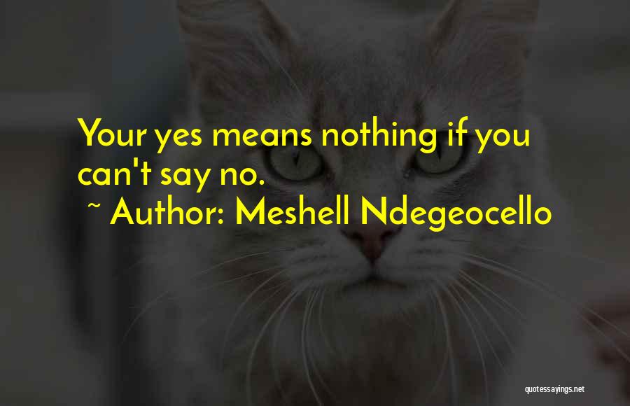 Yes Means Yes Quotes By Meshell Ndegeocello