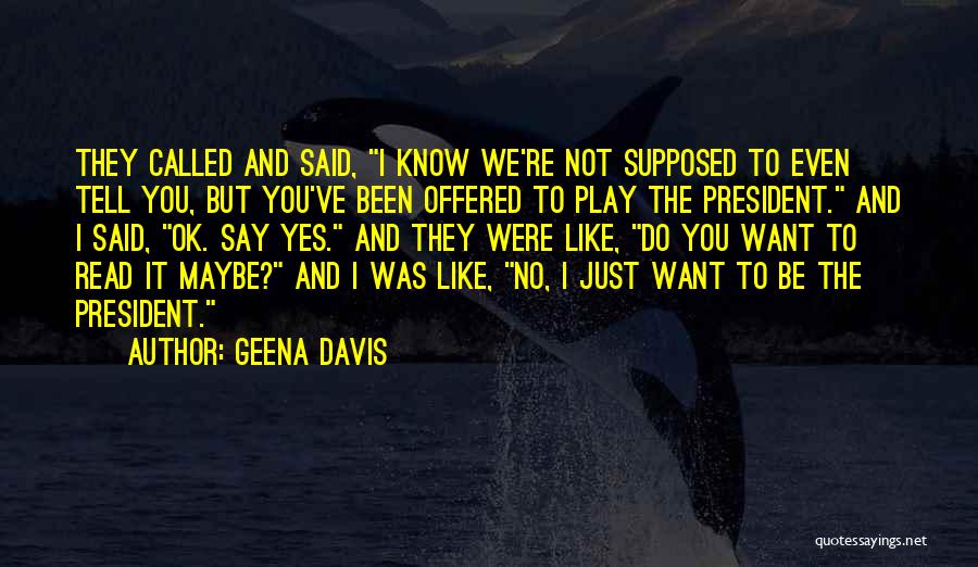 Yes No Maybe Quotes By Geena Davis