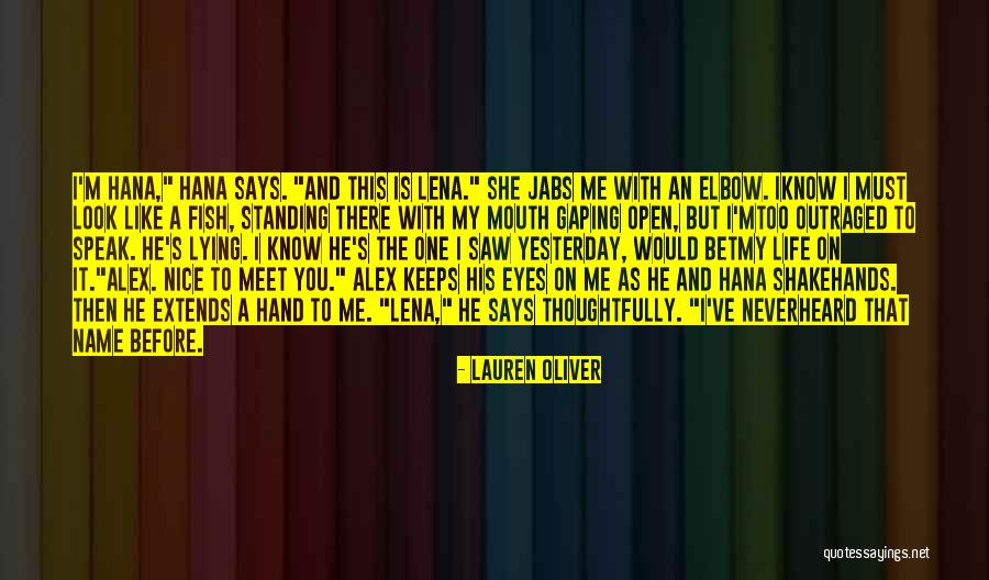 Yesterday I Saw You Quotes By Lauren Oliver Yesterday I Saw You Quotes By Lauren Oliver