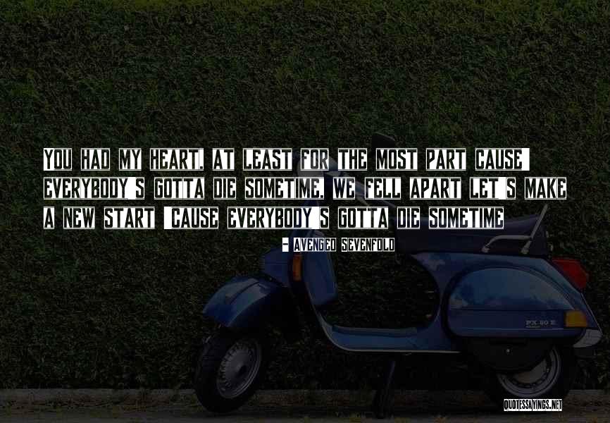 Yesteryear Acres Quotes By Avenged Sevenfold Yesteryear Acres Quotes By Avenged Sevenfold